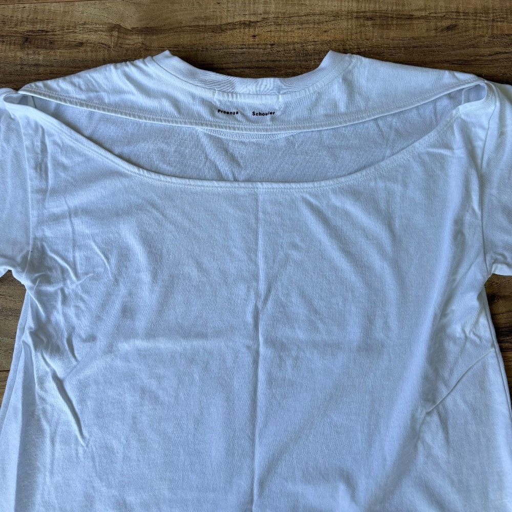 Proenza Schouler White Short Sleeve Tee - Picture 3 of 5
